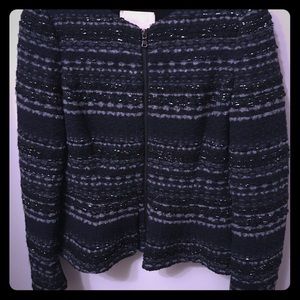 Fitted, peplum, zippered jacket size 6